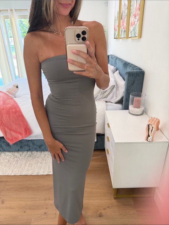 Salty Dresses & Skirts - Strapless Bodycon Midi Dress